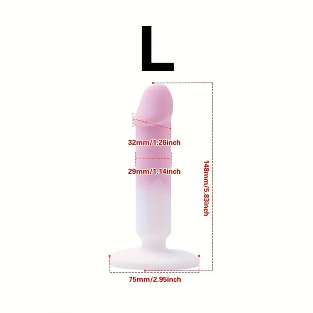 4.88in 5.28in 5.83in Silicone Small Soft Dildo For Beginner to Expert