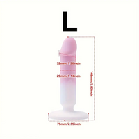 4.88in 5.28in 5.83in Silicone Small Soft Dildo For Beginner to Expert