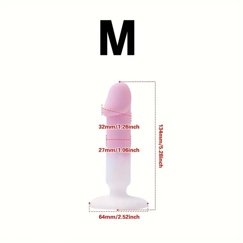 4.88in 5.28in 5.83in Silicone Small Soft Dildo For Beginner to Expert