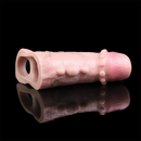 4.88in Realistic Sheath Penis Sleeve Soft Silicone Cock Spiked Dildo
