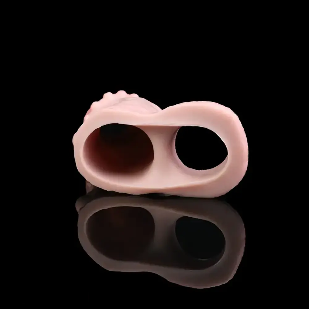 4.88in Realistic Sheath Penis Sleeve Soft Silicone Cock Spiked Dildo