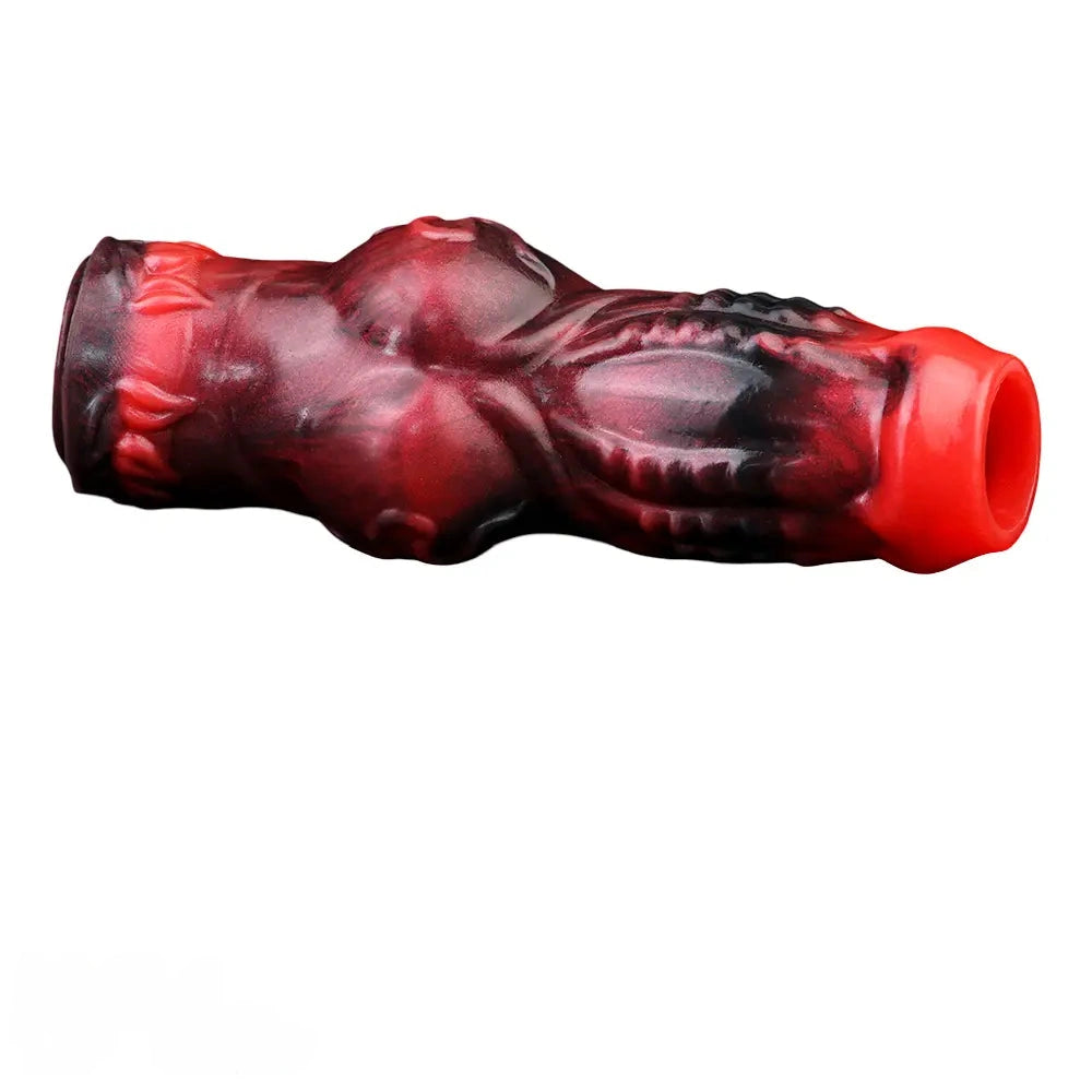 4.8in 5.59in 6.69in Dog Knot Animal Soft Dildo Sleeve Cock Extender
