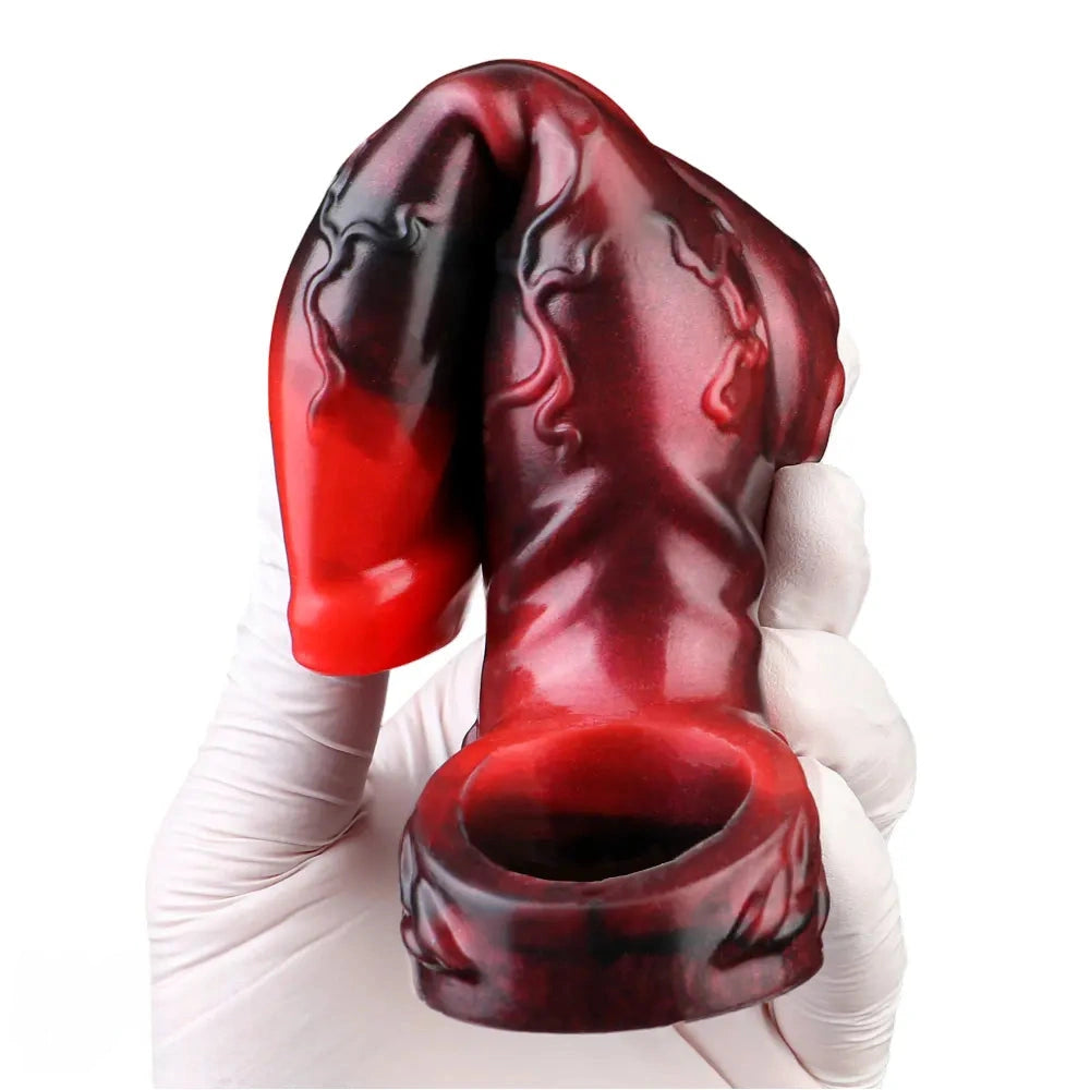 4.8in 5.59in 6.69in Dog Knot Animal Soft Dildo Sleeve Cock Extender