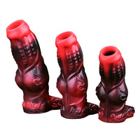 4.8in 5.59in 6.69in Dog Knot Animal Soft Dildo Sleeve Cock Extender