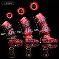 4.8in 5.59in 6.69in Dog Knot Animal Soft Dildo Sleeve Cock Extender