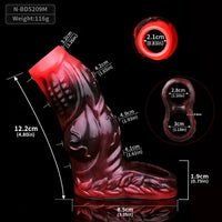 4.8in 5.59in 6.69in Dog Knot Animal Soft Dildo Sleeve Cock Extender