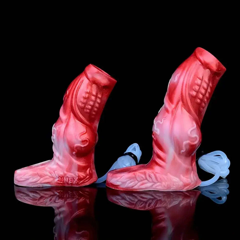 4.8in 5.59in Soft Liquid Silicone Monster Dildo Sleeve For Delay Ejaculation