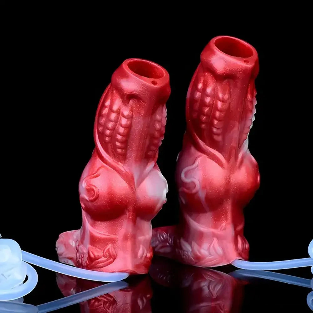 4.8in 5.59in Soft Liquid Silicone Monster Dildo Sleeve For Delay Ejaculation
