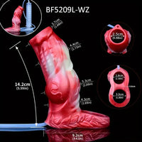 4.8in 5.59in Soft Liquid Silicone Monster Dildo Sleeve For Delay Ejaculation