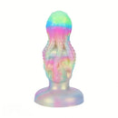 4.8in 5.7in 6.81in 7.87in 8.97in 10.39in Octopus Skull Silicone Glowing Dildo
