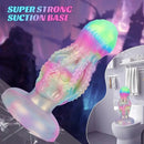 4.8in 5.7in 6.81in 7.87in 8.97in 10.39in Octopus Skull Silicone Glowing Dildo