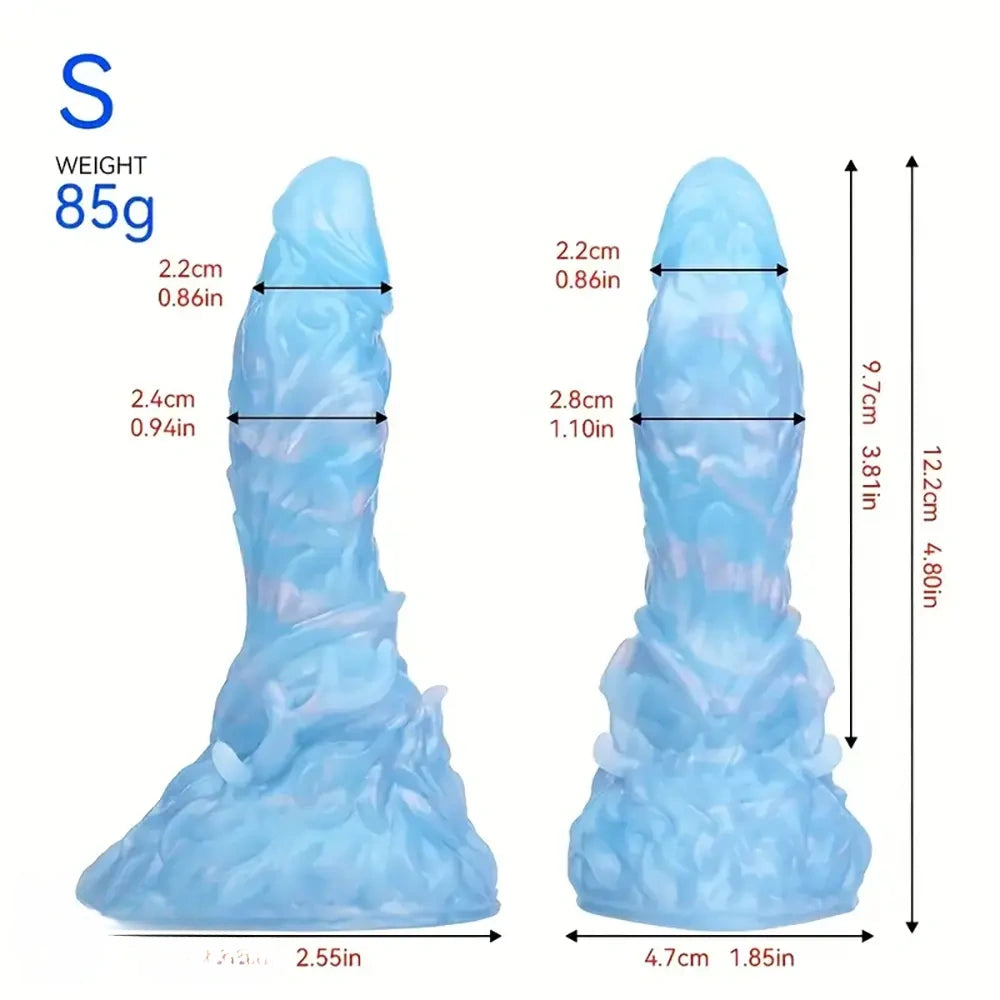 4.8in 5.98in 7.32in 8.46in Monster Anal Plug Silicone Dildo Butt Plug