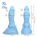 4.8in 5.98in 7.32in 8.46in Monster Anal Plug Silicone Dildo Butt Plug