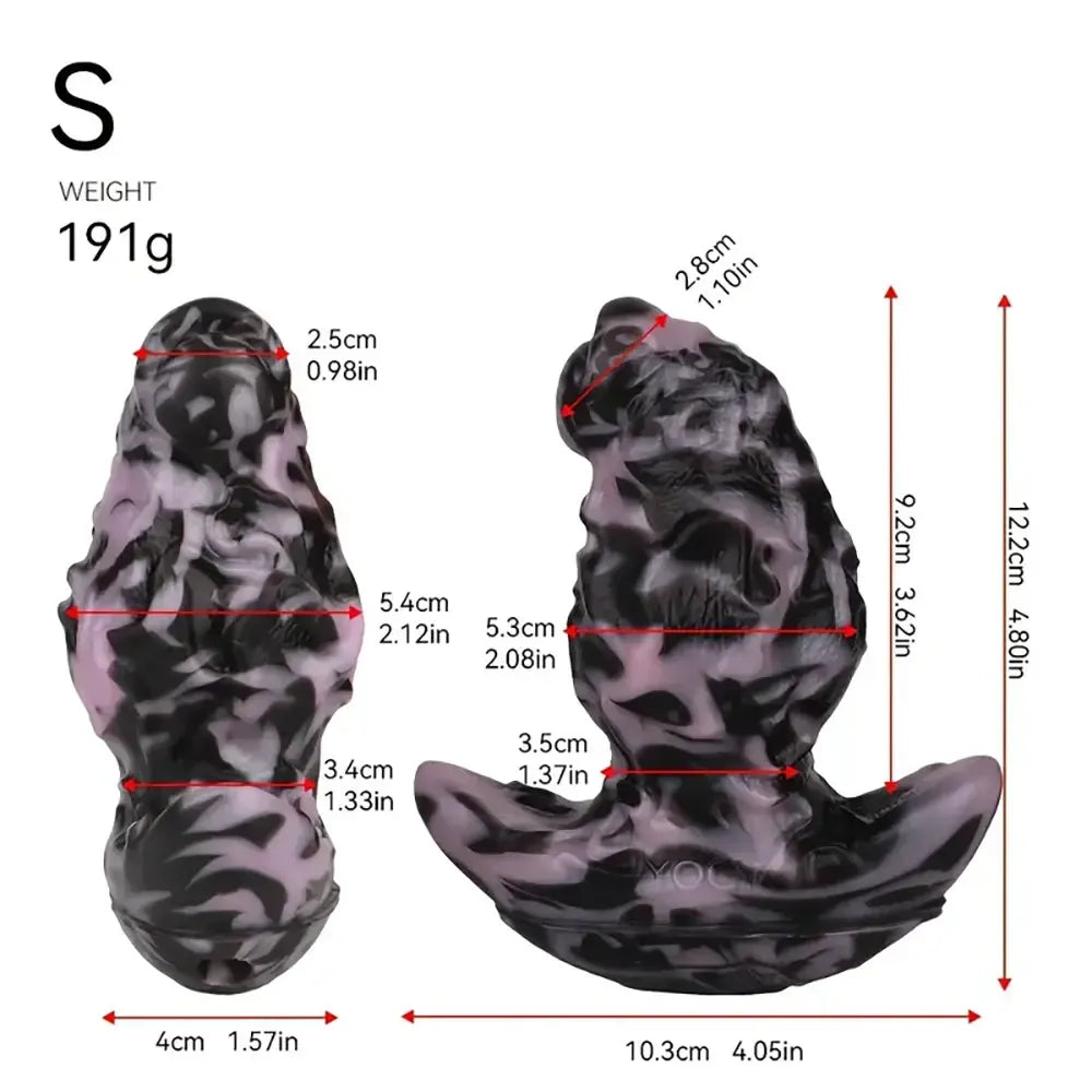 4.8in 6.33in Silicone Anal Plug For Women Safe Training Toy For Beginner
