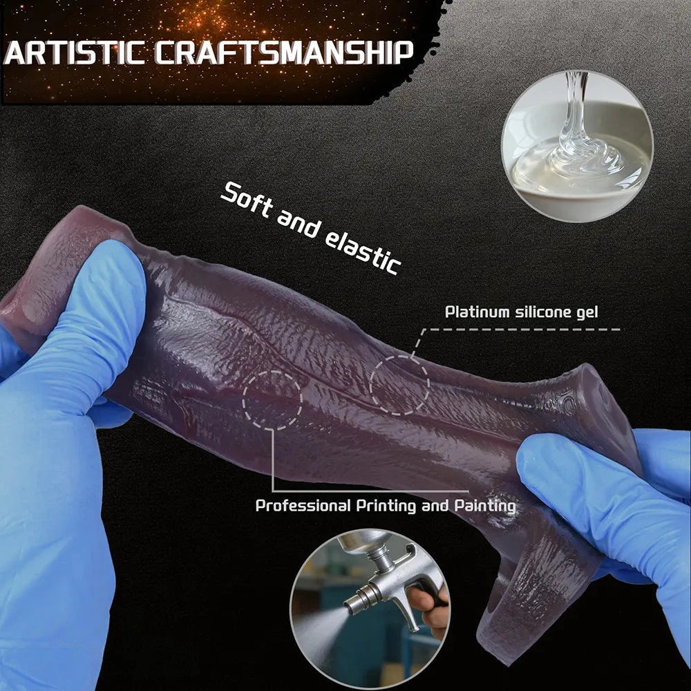 4.8in Platinum Silicone Real Lifelike Skin Dildo Sleeve Soft Male Penis Sleeve