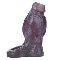 4.8in Platinum Silicone Real Lifelike Skin Dildo Sleeve Soft Male Penis Sleeve