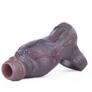4.8in Platinum Silicone Real Lifelike Skin Dildo Sleeve Soft Male Penis Sleeve