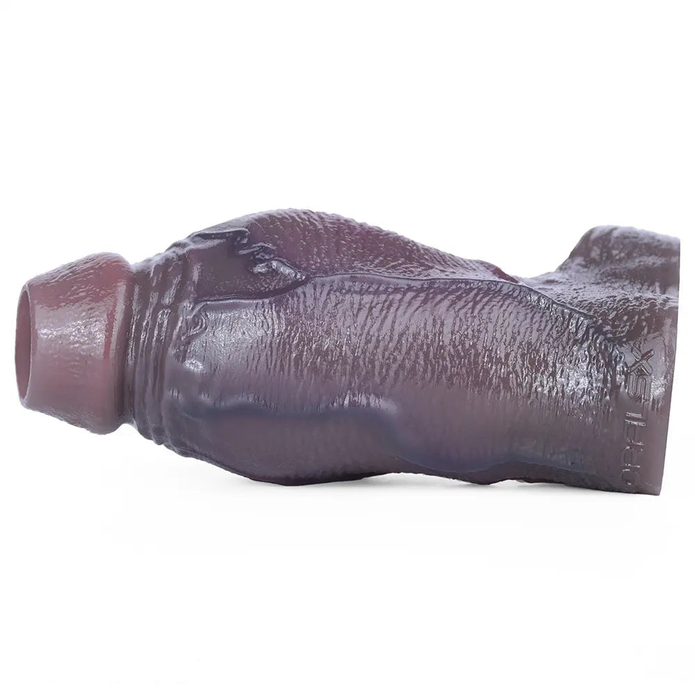 4.8in Platinum Silicone Real Lifelike Skin Dildo Sleeve Soft Male Penis Sleeve