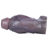 4.8in Platinum Silicone Real Lifelike Skin Dildo Sleeve Soft Male Penis Sleeve