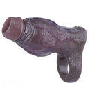 4.8in Platinum Silicone Real Lifelike Skin Dildo Sleeve Soft Male Penis Sleeve