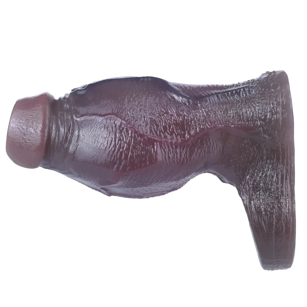 4.8in Platinum Silicone Real Lifelike Skin Dildo Sleeve Soft Male Penis Sleeve