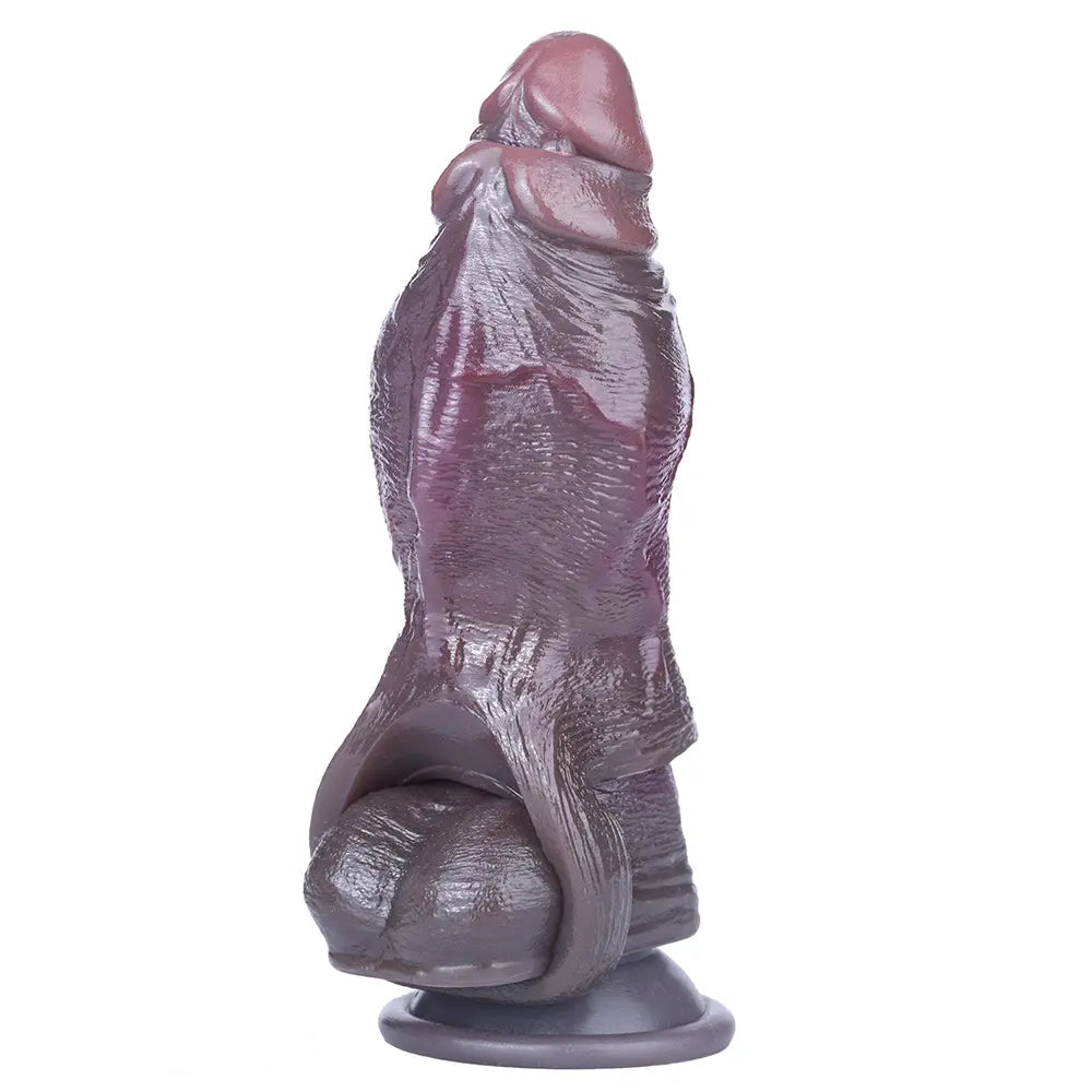 4.8in Platinum Silicone Real Lifelike Skin Dildo Sleeve Soft Male Penis Sleeve
