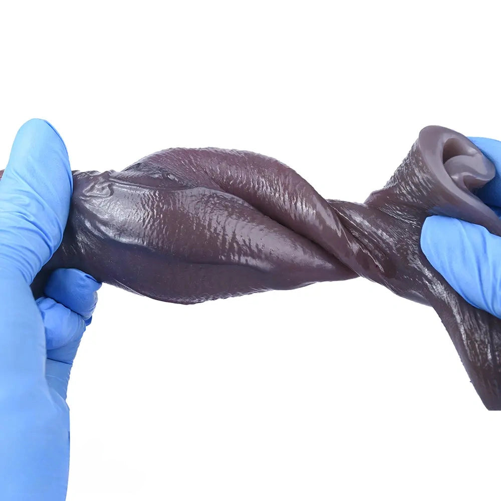 4.8in Platinum Silicone Real Lifelike Skin Dildo Sleeve Soft Male Penis Sleeve