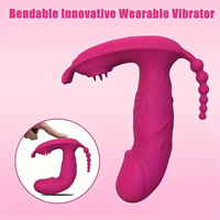 4.8in Small App Controlled Wearable Vibrating Tapping Dildo Vibrator