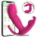 4.8in Small App Controlled Wearable Vibrating Tapping Dildo Vibrator