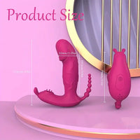 4.8in Small App Controlled Wearable Vibrating Tapping Dildo Vibrator