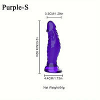 4.92in 5.51in 6.69in Realistic Anal Female Male Dildo For Anal Play