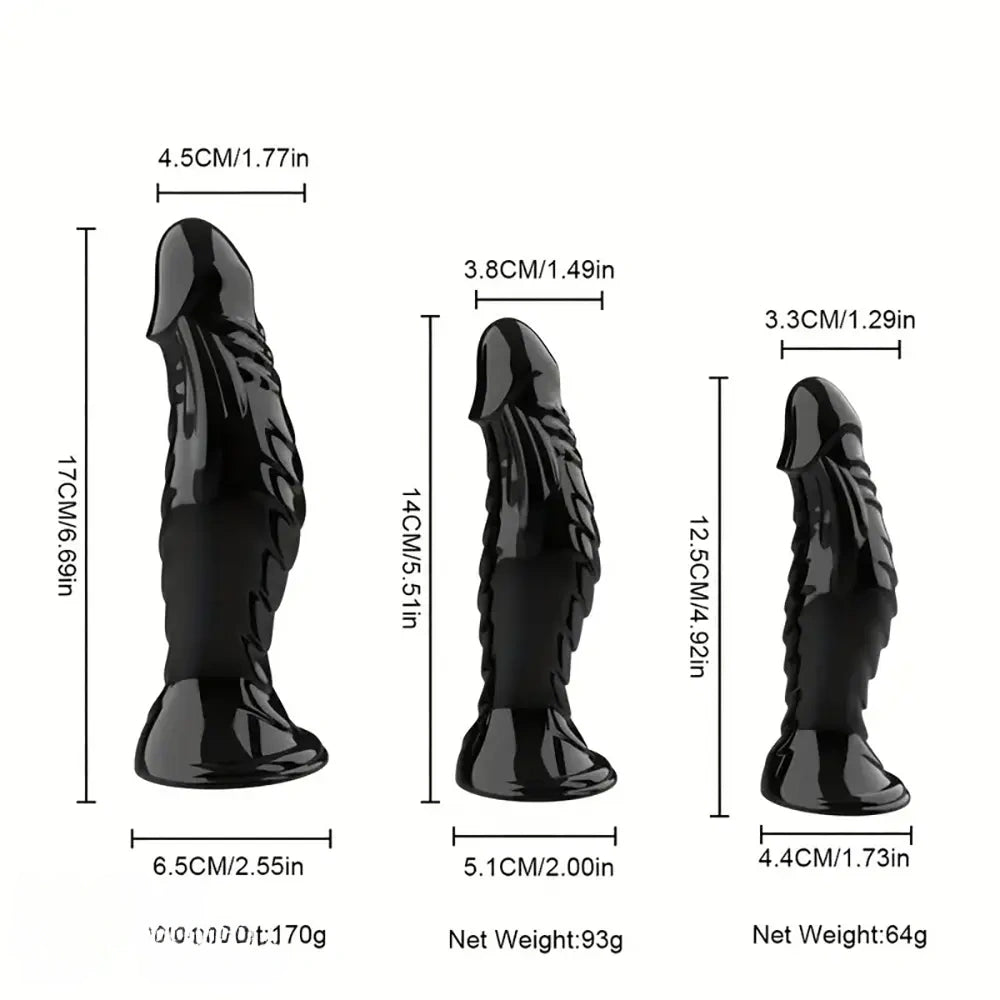 4.92in 5.51in 6.69in Realistic Anal Female Male Dildo For Anal Play