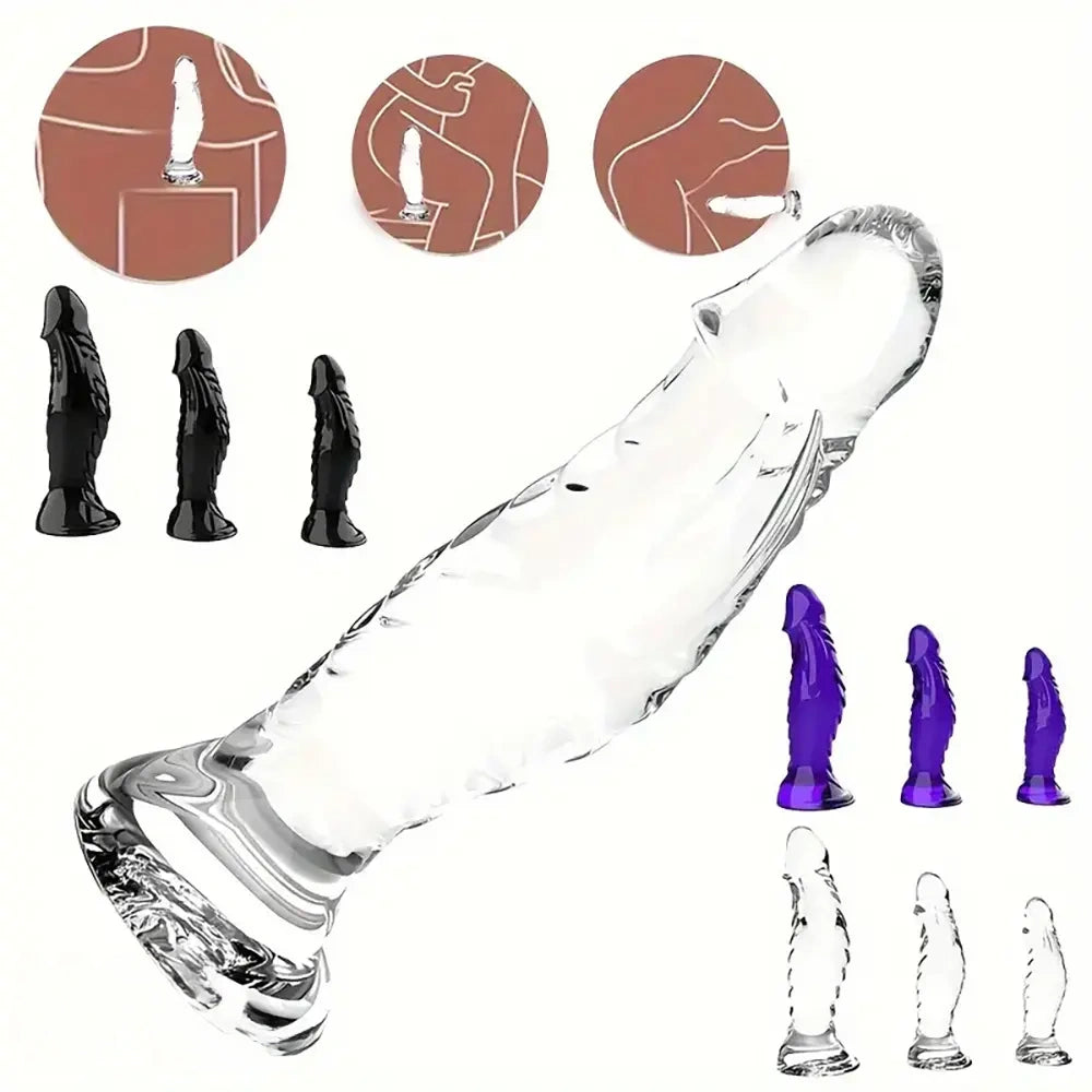 4.92in 5.51in 6.69in Realistic Anal Female Male Dildo For Anal Play