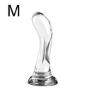 4.92in 5.7in 6.49in Soft Clear Curved Small Anal Plug G Spot Dildo