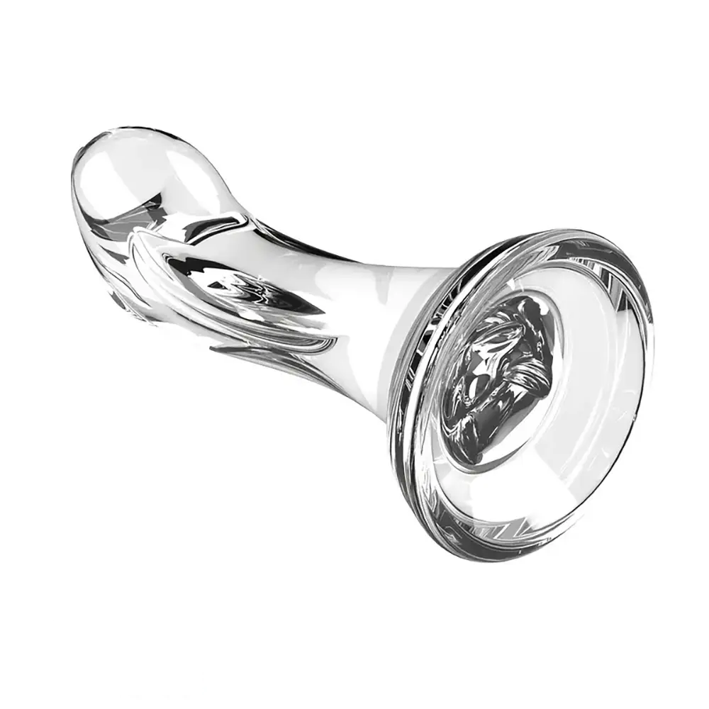 4.92in 5.7in 6.49in Soft Clear Curved Small Anal Plug G Spot Dildo