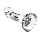 4.92in 5.7in 6.49in Soft Clear Curved Small Anal Plug G Spot Dildo
