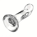 4.92in 5.7in 6.49in Soft Clear Curved Small Anal Plug G Spot Dildo