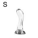 4.92in 5.7in 6.49in Soft Clear Curved Small Anal Plug G Spot Dildo