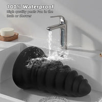 4.92in 5.7in 6.69in 7.48in Black Silicone Screws Anal Dilator Dildo