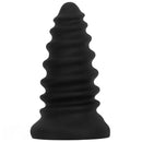 4.92in 5.7in 6.69in 7.48in Black Silicone Screws Anal Dilator Dildo