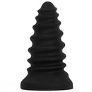 4.92in 5.7in 6.69in 7.48in Black Silicone Screws Anal Dilator Dildo