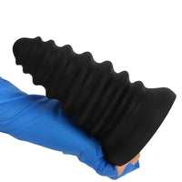 4.92in 5.7in 6.69in 7.48in Black Silicone Screws Anal Dilator Dildo