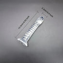 4.92in 5.7in 6.88in Transparent Thread Simulation Penis Crystal Cock Dildo