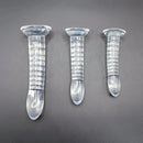 4.92in 5.7in 6.88in Transparent Thread Simulation Penis Crystal Cock Dildo