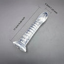 4.92in 5.7in 6.88in Transparent Thread Simulation Penis Crystal Cock Dildo