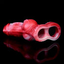4.92in 5.83in Silicone Soft Dildo Sleeve Dog Animal Knotted Penis Extender