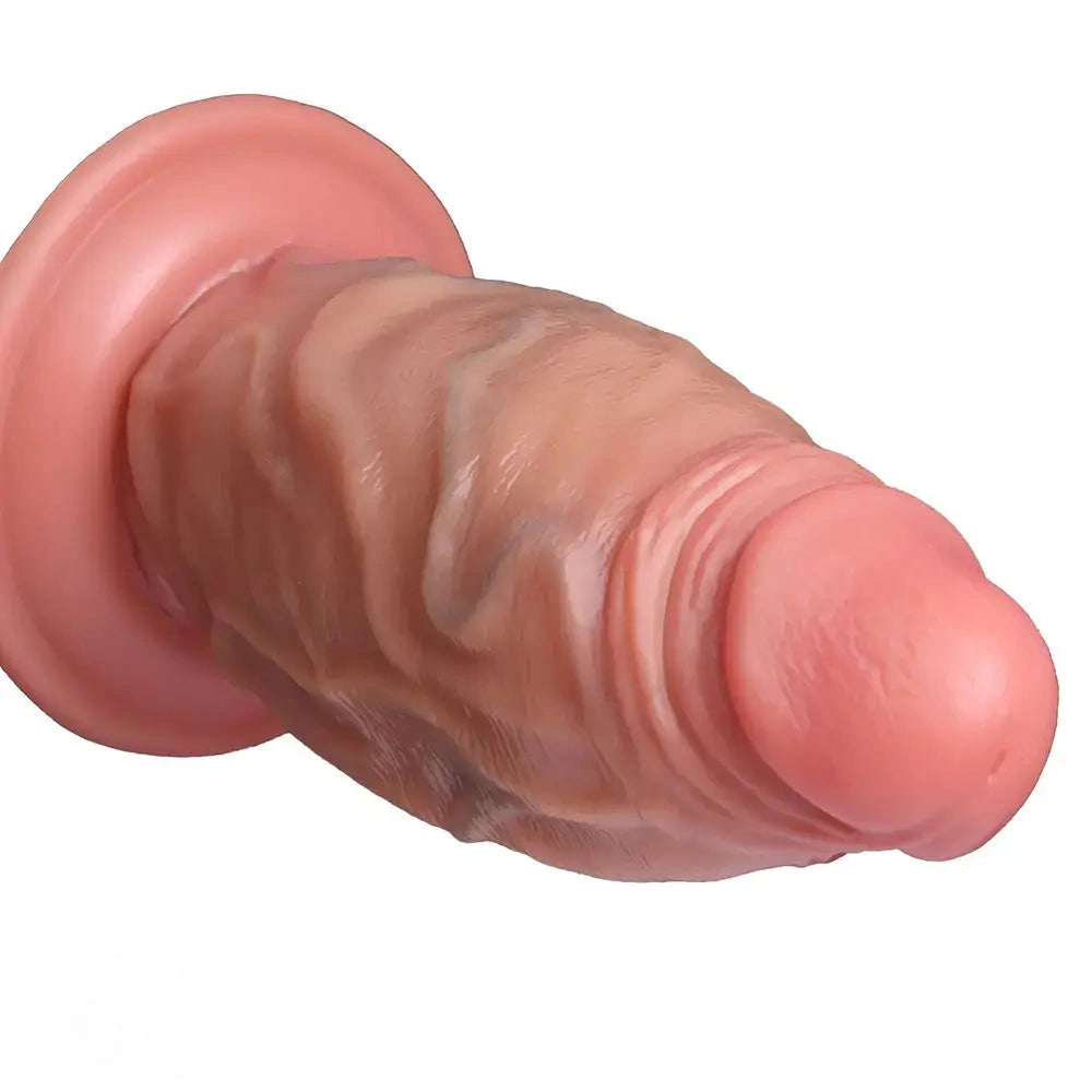 4.92in 5.9in 6.69in 8.07in 9.05in Real Thick Dual Density Silicone Anal Dildo