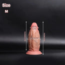 4.92in 5.9in 6.69in 8.07in 9.05in Real Thick Dual Density Silicone Anal Dildo
