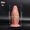 4.92in 5.9in 6.69in 8.07in 9.05in Real Thick Dual Density Silicone Anal Dildo