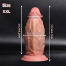 4.92in 5.9in 6.69in 8.07in 9.05in Real Thick Dual Density Silicone Anal Dildo